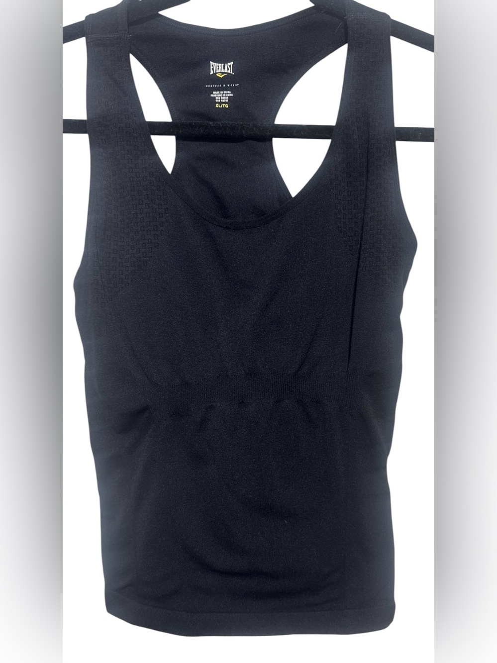 Everlast Black Seamless Racerback Athletic Tank Top XL